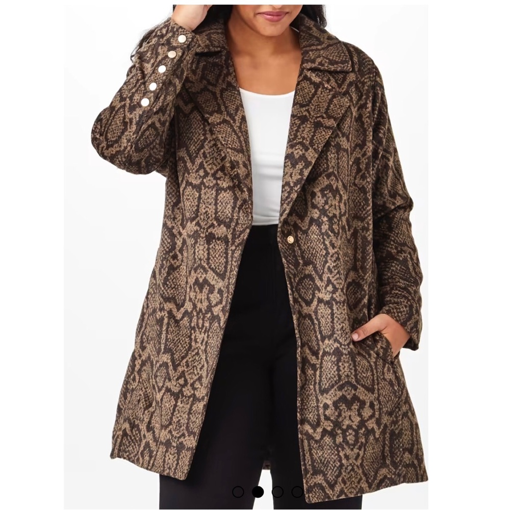 Raffaella Rylee leopard print coat
